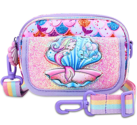 Girls Purse for Kids Age 3-8 - Mermaid Purse for Little Girl Gifts, Crossbody Bag