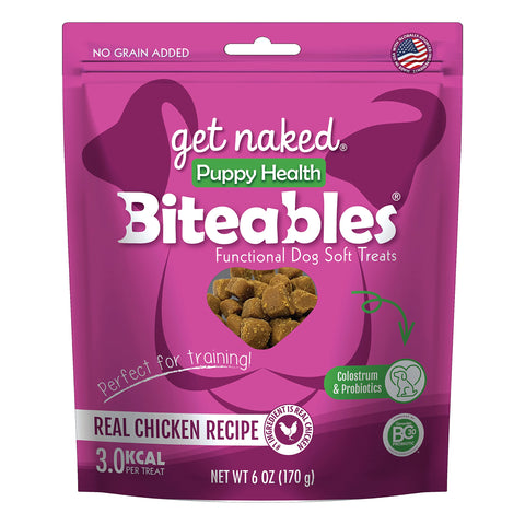 Get Naked 1 Pouch Puppy Health Soft Dog Treats, 6 Oz, Brown (201578)