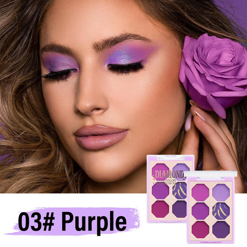 Boobeen 6 Bright Color Eyeshadow Palette, Matte & Shimmer Eyeshadow Makeup Pallet for Eye Makeup, Highly Pigmented Blendable Eye Shadow Creates Stunning Eye Looks, Long Lasting