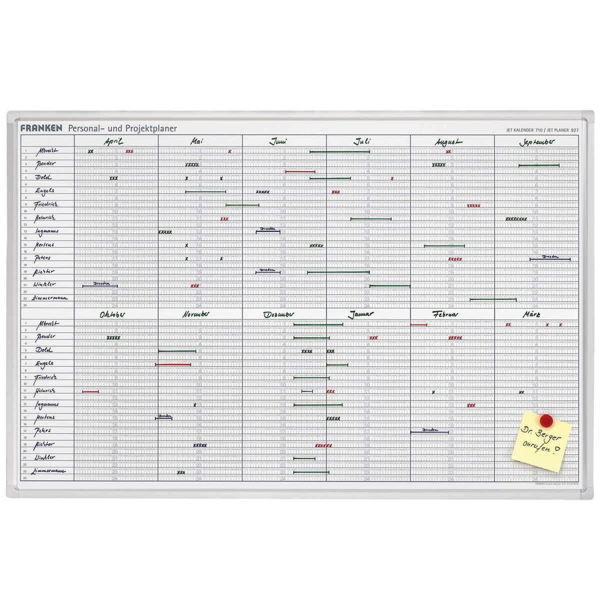 Franken Personal and Appointment Organiser / JK710, 60 x 90 cm
