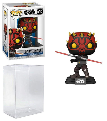 Darth Maul #410 Pop TV: Clone Wars Vinyl Figure (Includes Ecotek Pop Box Protector Case)
