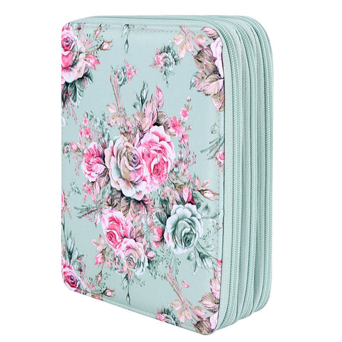 Hacbop 120 Slots Colored Pencil Case with Compartments Pencil Holder for Watercolor Pencils()