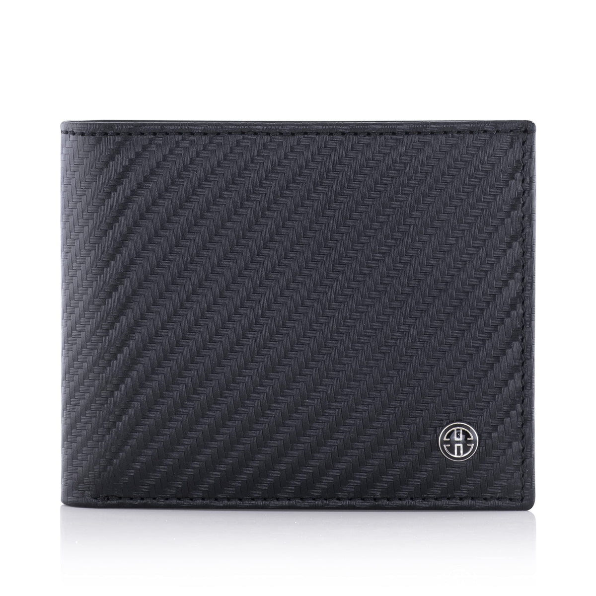 TRUSADOR Treviso Mens Wallets Bifold Leather with Coin Pocket Rfid Blocking (Carbon)