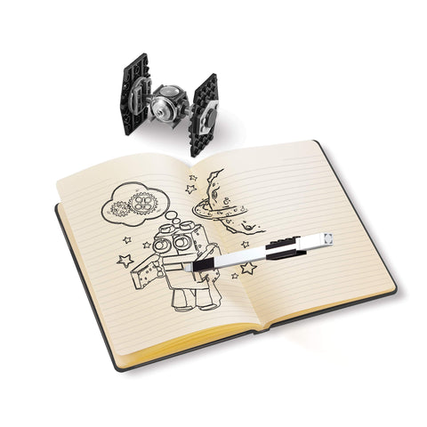 Santoki - Lego Star Wars Tie Fighter Journal with Recruitment Set and Black Gel Pen