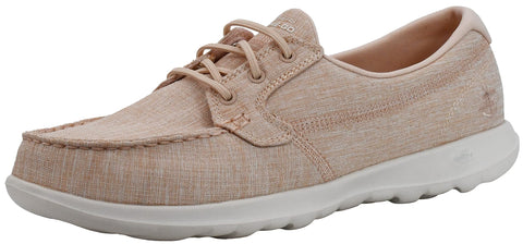 Skechers Womens Go Walk Lite - 15433 Boat Shoe, Light Pink, 9.5 M US