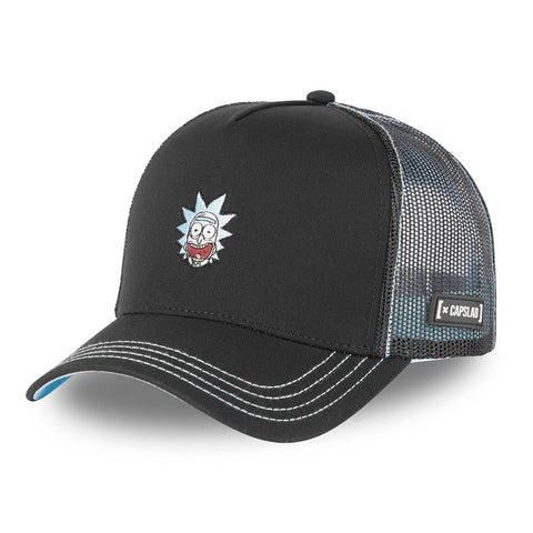 Capslab Rick Black Blue Rick and Morty Trucker Cap - One-Size
