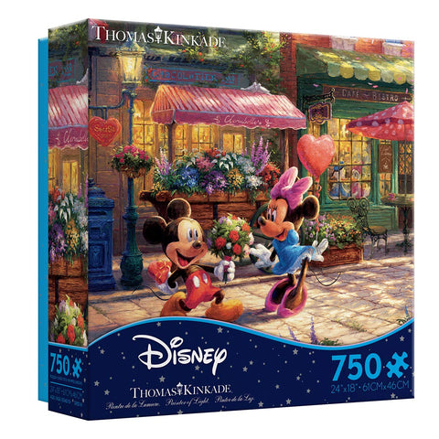 Ceaco - Thomas Kinkade - Disney Dreams Collection - Mickey & Minnie Sweetheart CafÃƒÆ’Ã†â€™Ãƒâ€šÃ‚Â© - 750 Piece Jigsaw Puzzle