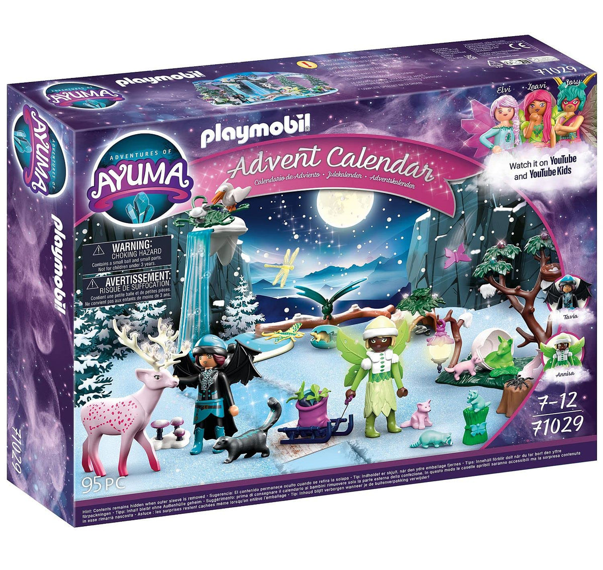 Playmobil 71029 Advent Calendar - Adventures of Ayuma, Includes Toy Fairies with Movable Wings, Christmas Toy for 7+ Year Olds