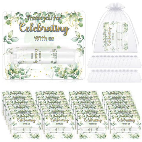 Dansib 24 Set Thank You Gift Lip Balm Bulk Baby Shower Party Gifts Favors Lip Balms for Guests Bridal Shower Favor Girls Boys Gender Reveal Favors Souvenirs Party Supplies Thank You Gifts for Wedding
