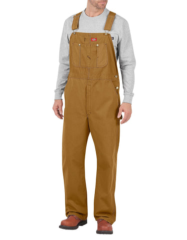 Dickies Men's Bib Overall, Brown Duck, 34W x 34L