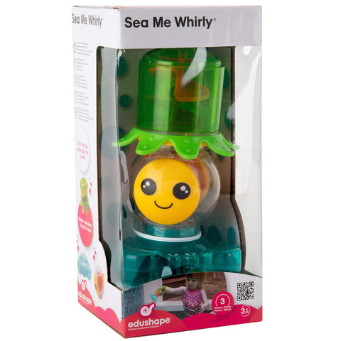 Bath Tub Toy includes 3 Parts - Sea Me Whirly Water Wand - Water Runs Through Creating A Fountain of Fun!