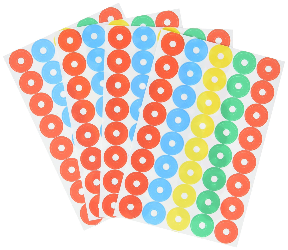 Avery Zweckform 3055 reinforcing Rings (Film, Tear-Proof), 160 Stickers Colourful