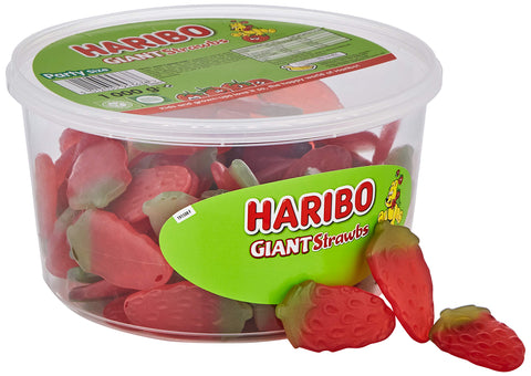 HARIBO Giant Strawberry Bulk Sweets, 1 kg