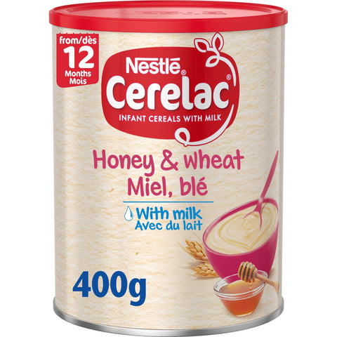 Cerelac Honey & Wheat Toddler Cereal with Milk 400 g | from 12 Months+ | Toddler Cereal