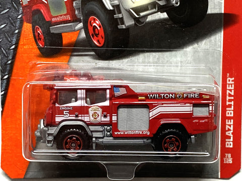 Matchbox 2016 MBX Heroic Rescue Blaze Blitzer Fire Engine 76/125, Red