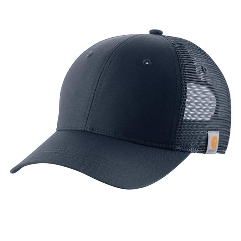 Carhartt Unisex, Rugged Professional Series Canvas Mesh Back Cap, Navy, One Size