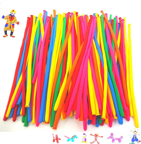 200pcs Modelling Balloons Twisting Large Mixed Coloured Art Craft Kit For Kids Birthday Party Decorations Bag Filler