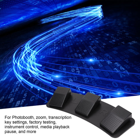 USB Triple Foot Pedal Switch, Programmable PC USB Foot Switch, 3 Key with Mouse Keyboard Gaming String Multimedia Function (FS23_P (photoelectric Switch))