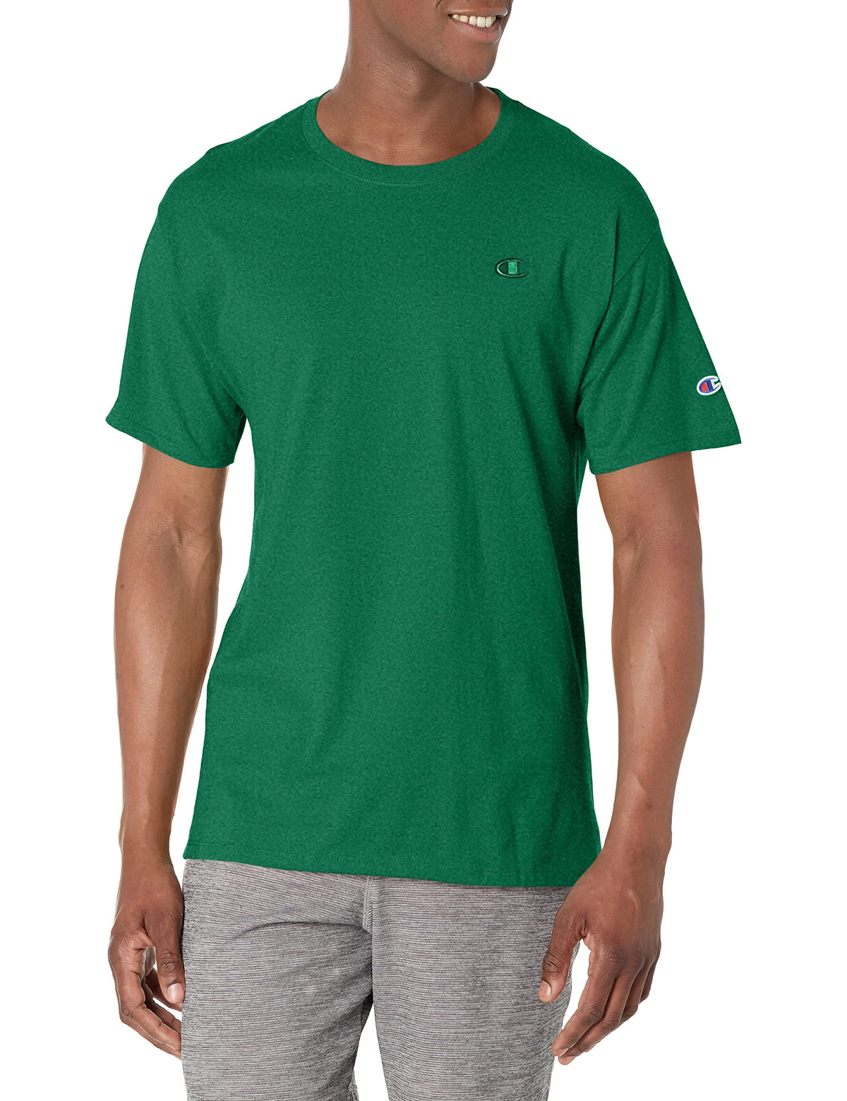 Champion T-Shirt, Classic Unisex Cotton T-Shirt, "C" Logo, Regular Fit Crewneck Tee, "C" Logo, Classic Cotton "C" Logo Tee