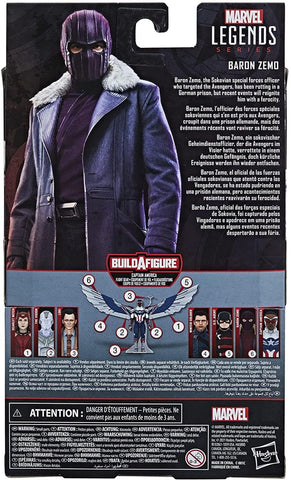 Avengers Hasbro Marvel Legends Series 6-inch Action Figure Toy Baron Zemo, Premium Design and 5 Accessories, for Kids Age 4 and Up , Blue