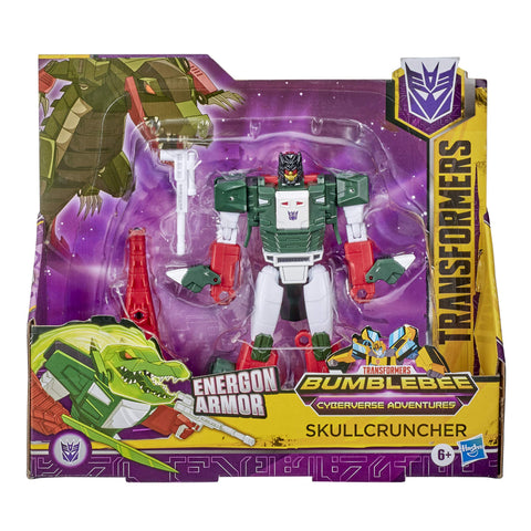 Transformers Bumblebee Cyberverse Adventures Ultra Class Skullcruncher Action Figure - Combines with Energon Armor to Power Up, for Kids Ages 6 and Up, 6.75-inch, Red