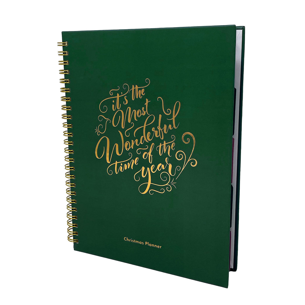 Christmas Planner, A5 Hardcover Notebook - Perfect for Budgeting - Weekly Countdown with Shopping List - Daily Meal Planner - 120 GSM FSC Paper | Perfect Planner Company