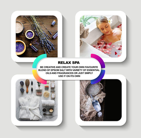 The Intelligent Health Epsom Bath Salts - 100% Pure Epsom Salts, Our Magnesium Sulphate Bath Salts are Premium Bath Salts for Men and Women, and Bath Salts for Muscle Soak - Epsom Salts 1kg