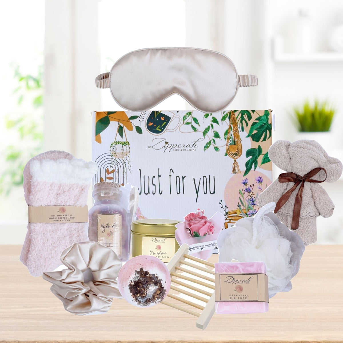 Self-Care Gift Set, Bath Bomb & Candle Set, Gift for Bestfriend, Mom, Mother-in-Law, Sister, Health-Care Worker, workmate/Thinking of You Gifts/Self-Care Package/SPA Gift Set, Valentines Gift