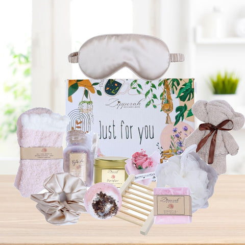 Self-Care Gift Set, Bath Bomb & Candle Set, Gift for Bestfriend, Mom, Mother-in-Law, Sister, Health-Care Worker, workmate/Thinking of You Gifts/Self-Care Package/SPA Gift Set, Valentines Gift