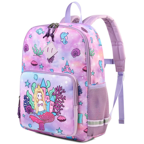 VX VONXURY Kids Backpack,Cute Lightweight Water-resistant Preschool Toddler Kindergarten Backpack for Boys Girls with Chest Buckle (Purple)