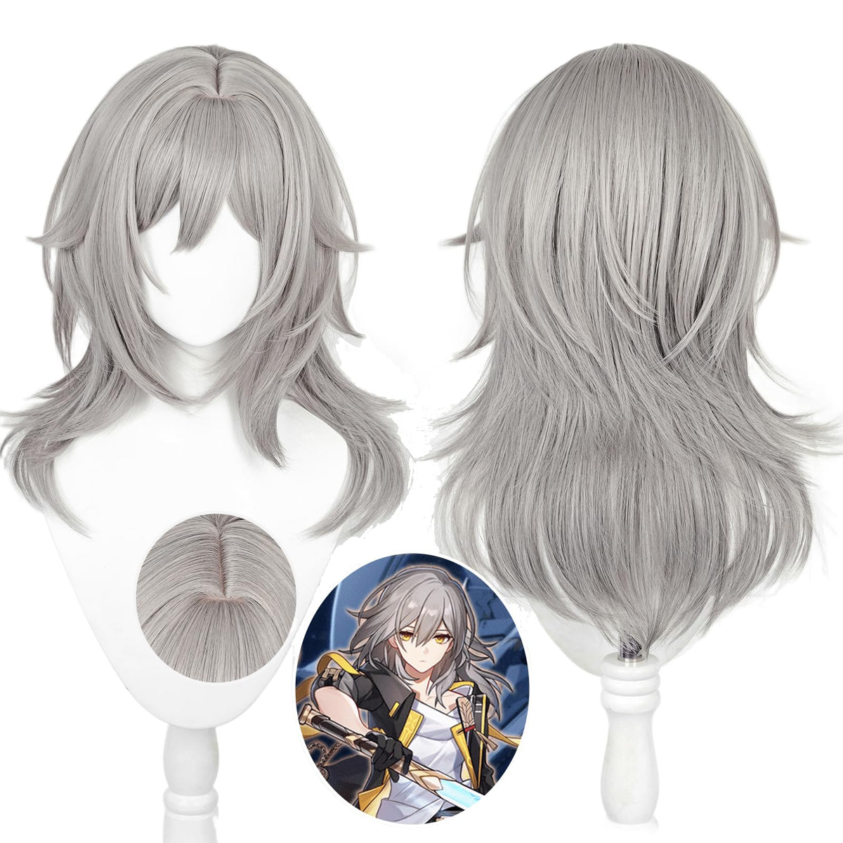 Honkai Star Rail Character Cosplay Wig for cosplay events, Anime Exhibition, Party & Halloween (Trailblazer Female)