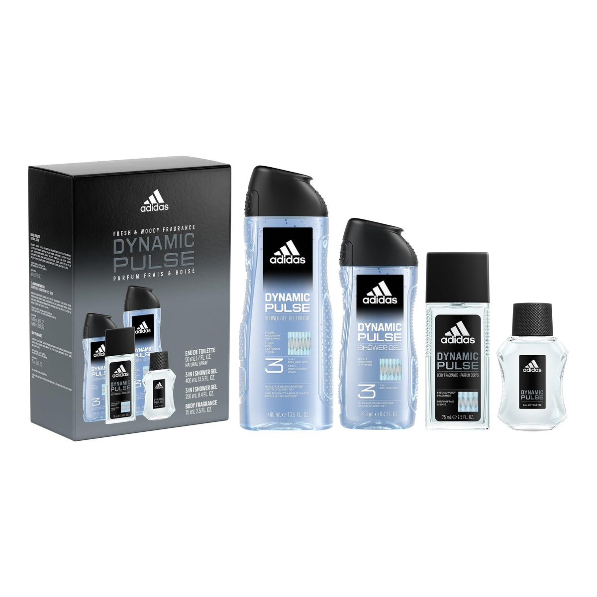 Adidas Dynamic Pulse Eau de Toilette Men's 4-Pc. Holiday Gift Set