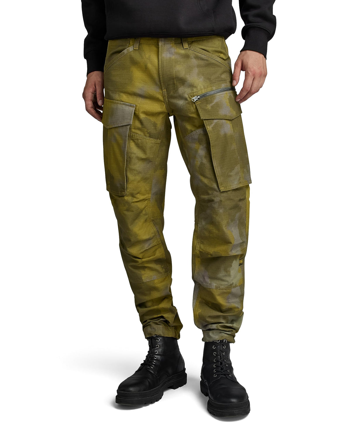 G-Star Men's Rovic Zip 3D Regular Tapered Pants, Multicolour (tobacco blurry camo D02190-D326-G143), 33W / 32L