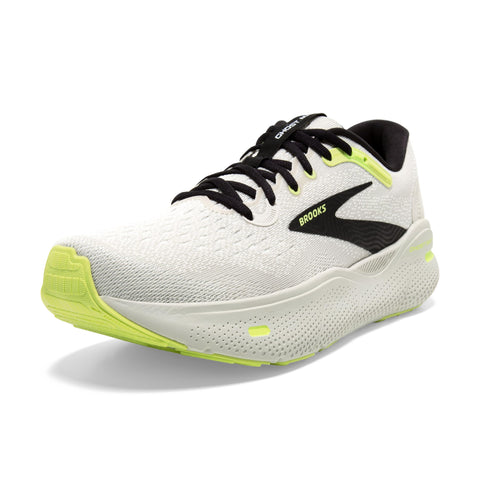 Brooks MenÃ¢â‚¬â„¢s Ghost Max Cushion Neutral Running & Walking Shoe - Grey/Black/Sharp Green - 9.5 Medium
