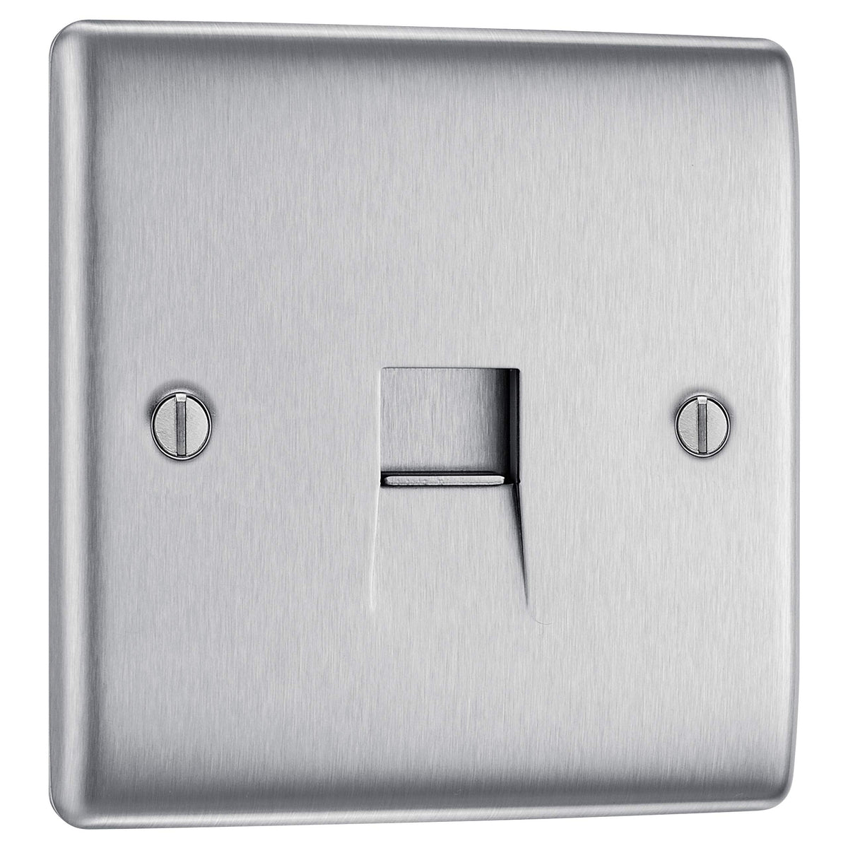 BG Electrical Single Telephone Slave Socket