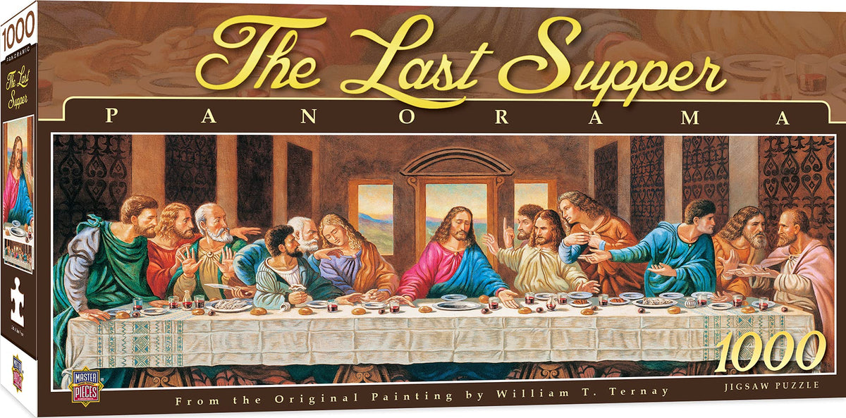 MasterPieces 1000 Piece Jigsaw Puzzle for Adults, Family, Or Kids - The Last Supper - 13"x39"