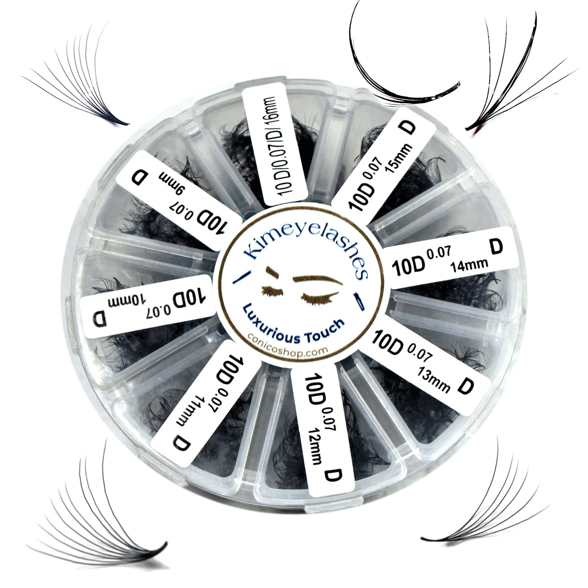 1000 Premade volume fans Mixed lengths 9-16mm loose Fans C, D Curl. Handmade eyelash extensions supplies Russian volume lash promade fan 4D 5D 6D 7D 8D 9D 10D (Curl D, 6D - 0.07)