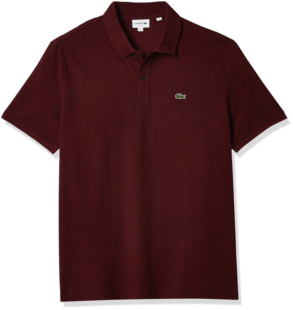 Lacoste Mens Men's Short Sleeve Classic Pique Polo Shirt, Vine Chine, Small