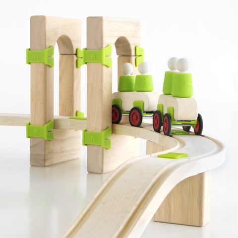 Guidecraft Block Science Foundation Set A - 55 Piece Set: Kids STEM Learning Creative Educational Toy