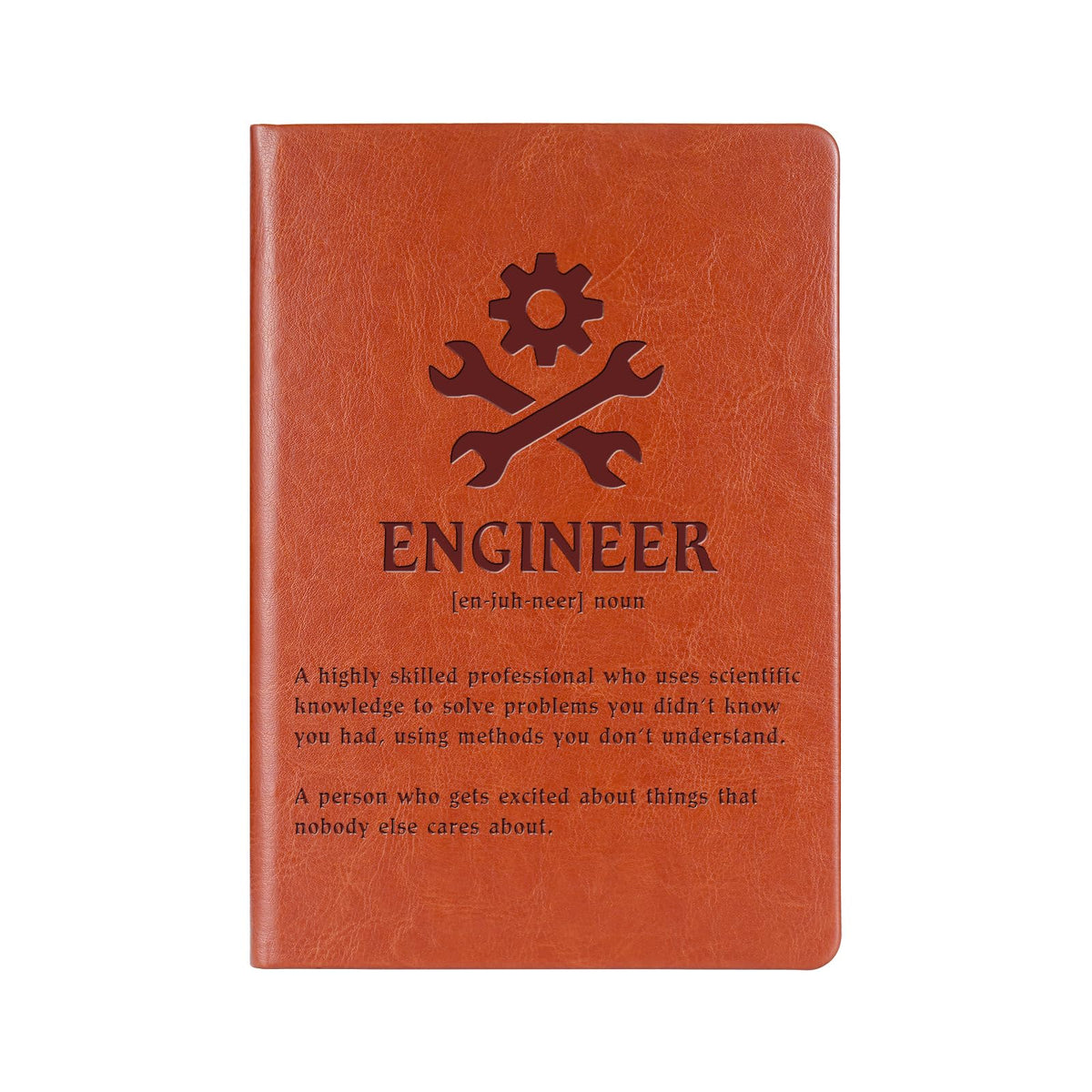 WHLBHG Engineer Gift Engineer Definition Leather Journal Notebook New Licensed Passer Gift Engineering Student Gift Mechanical Engineer Writing Diary (Engineer Definition)