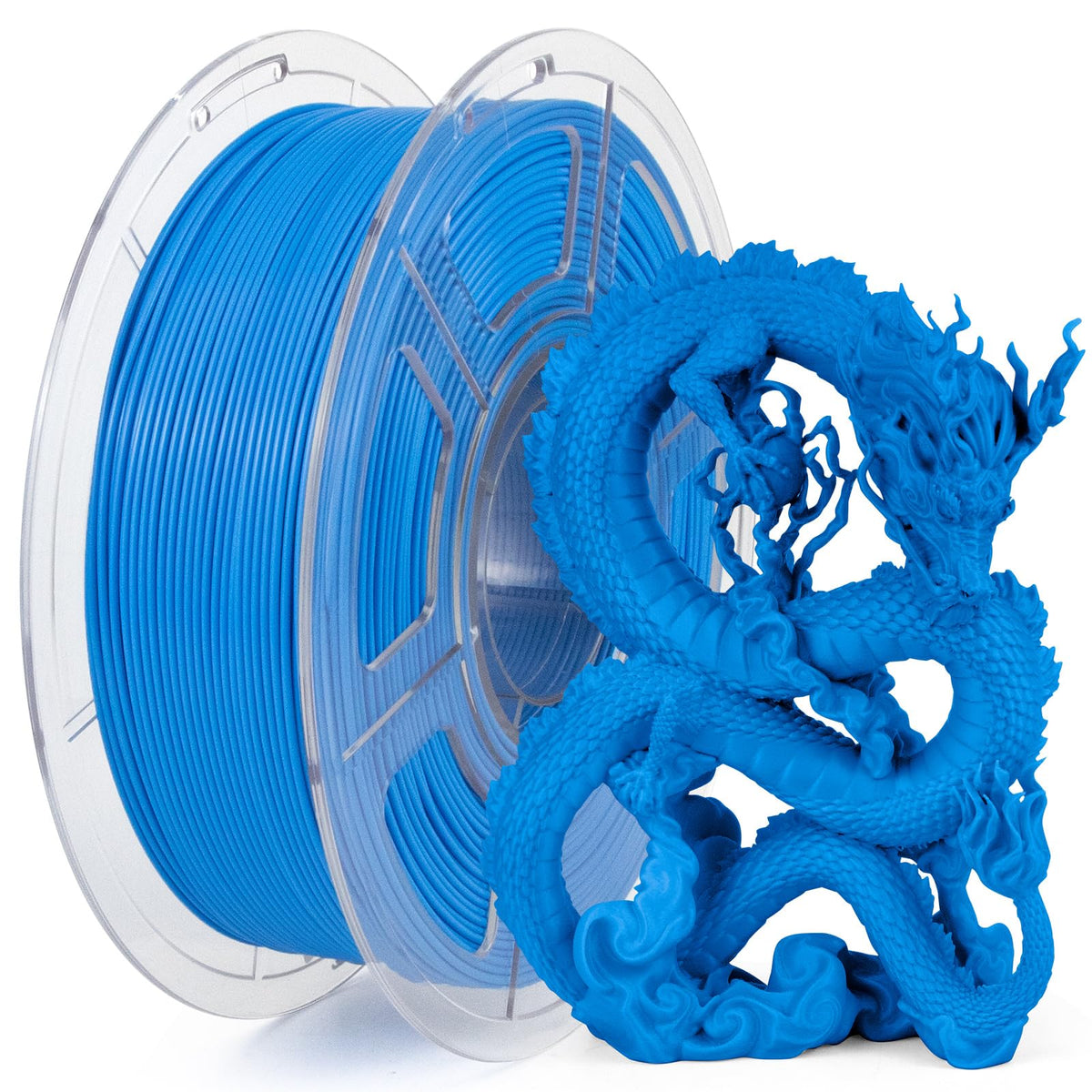 iSANMATE High Speed PLA+ 3D Printer Filament, Blue PLA+ Filament 1.75mm Designed for High Speed 30-600mm/s, Fast Printing Speed PLA, Dimensional Accuracy Â±0.02mm, 1kg Spool (2.2lbs)
