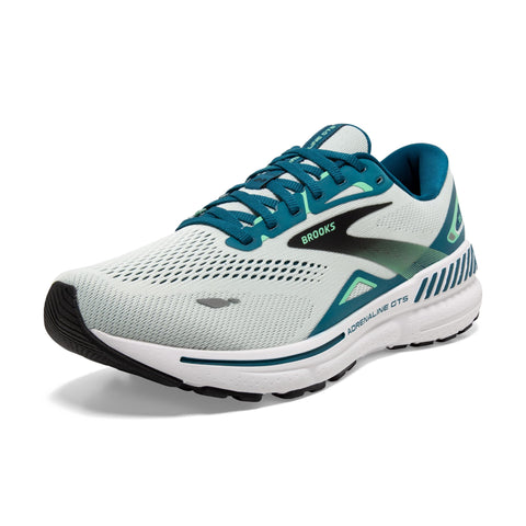 Brooks MenÃ¢â‚¬â„¢s Adrenaline GTS 23 Supportive Running Shoe - Blue/Moroccan/Spring Bud - 10 Medium