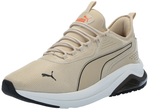 PUMA Mens Amplifier Sneaker, Toasted Almond-Warm White, 9.5