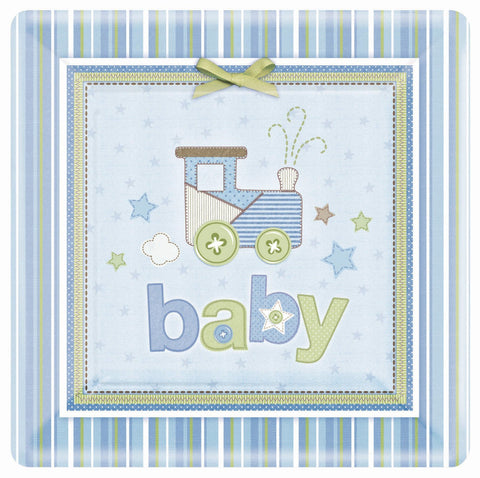 Carter's Baby Boy Square Dinner Plates (8 count)