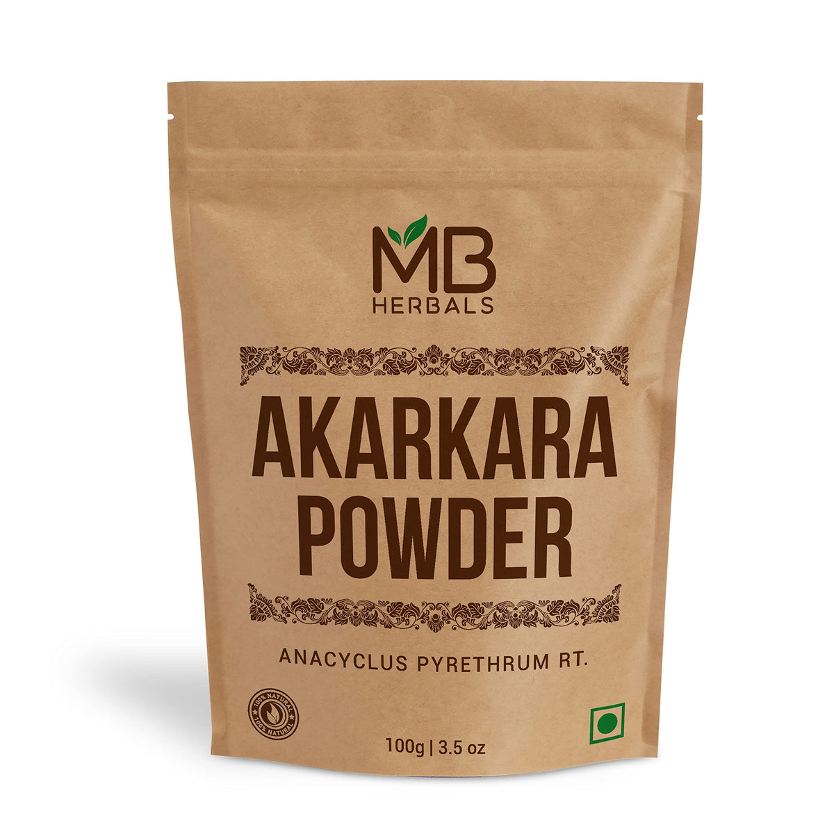 MB Herbals - Akarkara Anacyclus Pyrethrum Root Powder (100g)