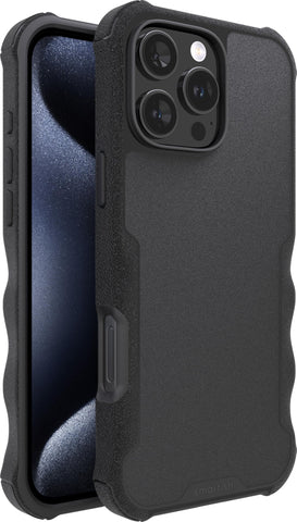 SmartishÂ® iPhone 16 Pro Max Protective Magnetic Case - Gripzilla Compatible with MagSafe [Rugged + Tough] Heavy Duty Armor Cover Drop Tested Protection for Apple iPhone 16 Pro Max - Black Tie Affair
