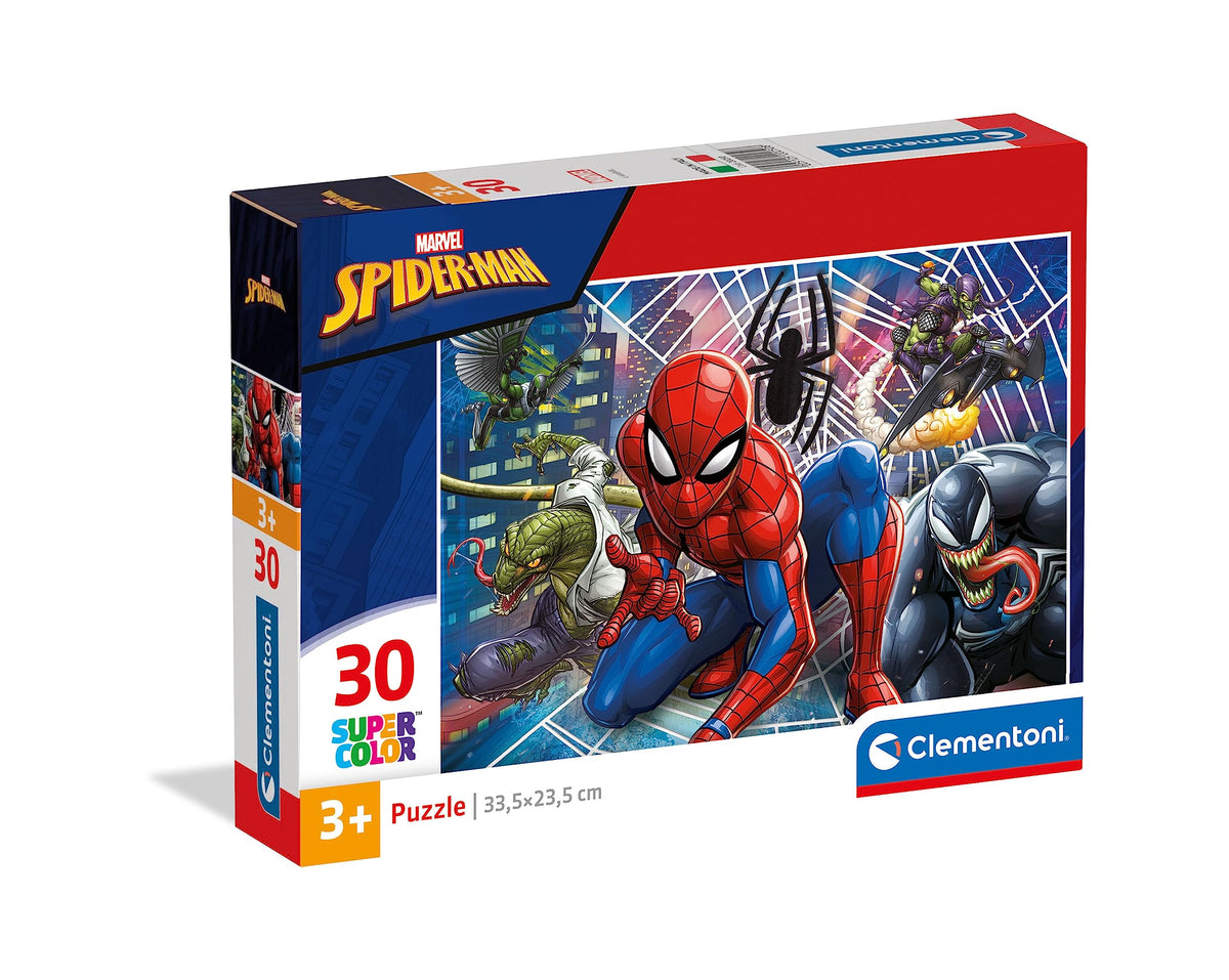 Clementoni - 20250 - Supercolor Puzzle for children - Spiderman - 30 Pieces