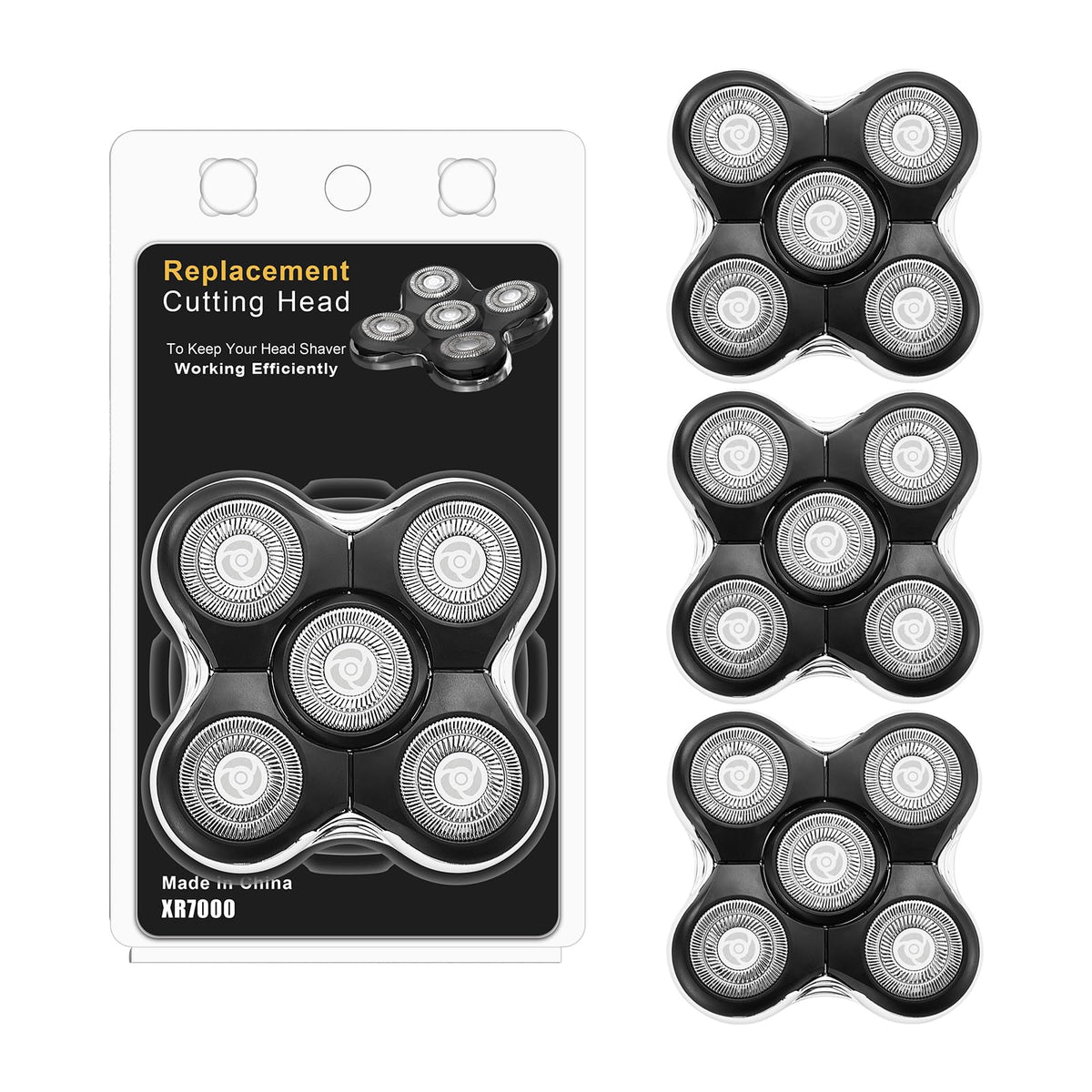 Shaver Replacment Heads Compatible with Remington Balder Pro XR7000 Head Shaver (3 Packs)