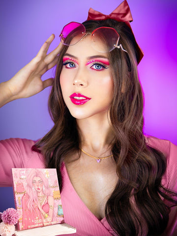 Fashion Girl Theme 72-Color Eyeshadow Palette, Exquisite Girls' Must-Have Item, Suitable For Various Occasions, Non-Pick Skin Tone, No Smudging Even In Water And Sweat?KEVIN&COCO