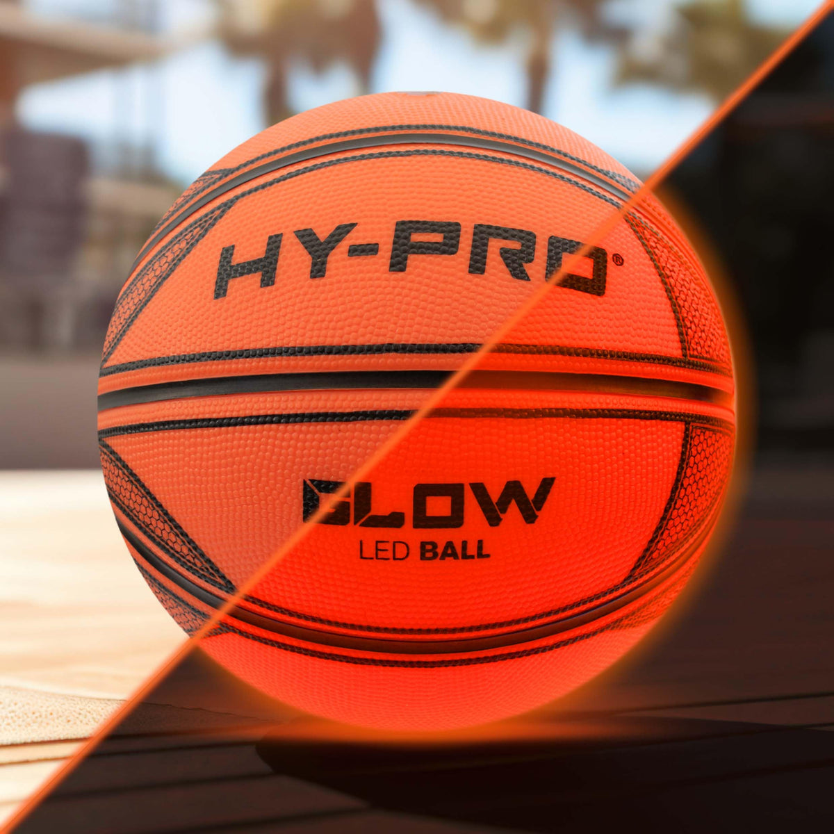 Hy-Pro Premium LED Glow Basketball Size 7 - Impact-Activated Light-Up Basketball Ball with Durable Material & Enhanced Grip - Perfect Light-Up Basketball for Night Games & Gift for All Ages